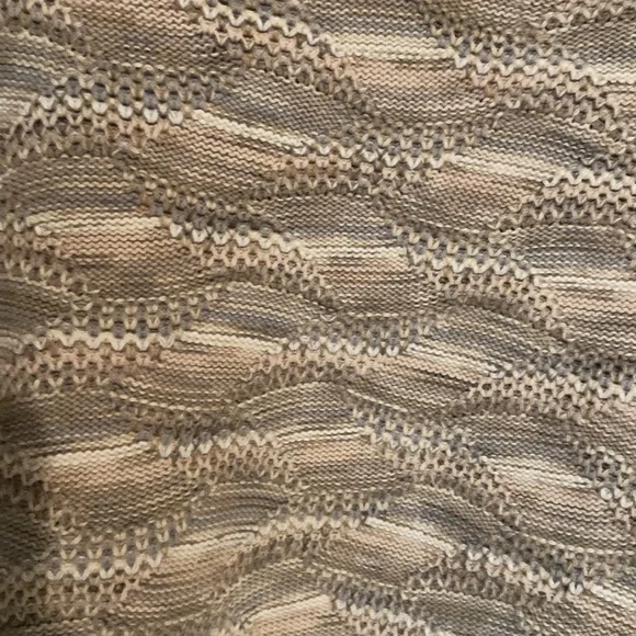 Vintage Textured Knit Sweater XXL Neutral Earth Tone Grandpa Cozy Pre Loved - Picture 6 of 14